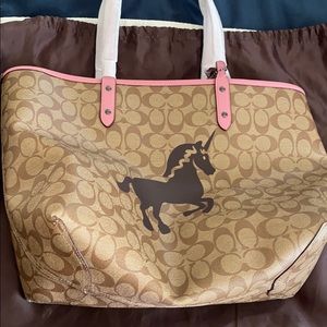 NWT - reversible unicorn signature tote
